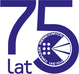 Logo Polskiego Związku Niewidomych - 75 lat