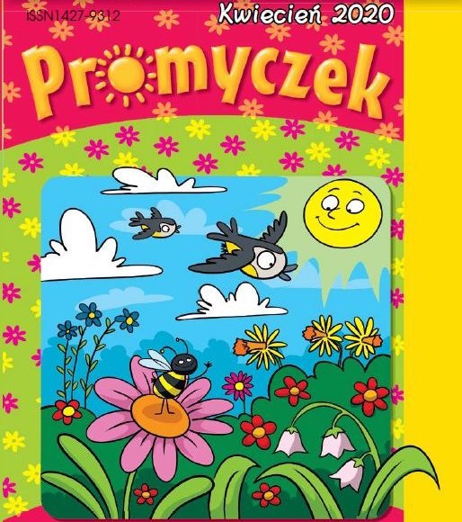 Wiosenna okładka Promyczka - kwiaty, słońce, ptaki