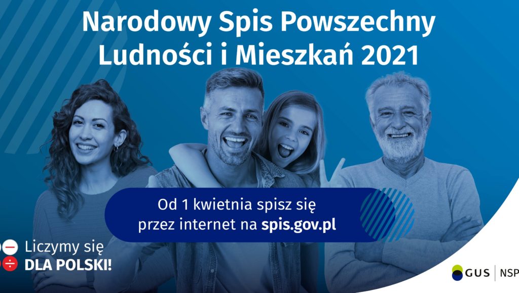Plakat promocyjny Narodowego Spisu Powszechnego