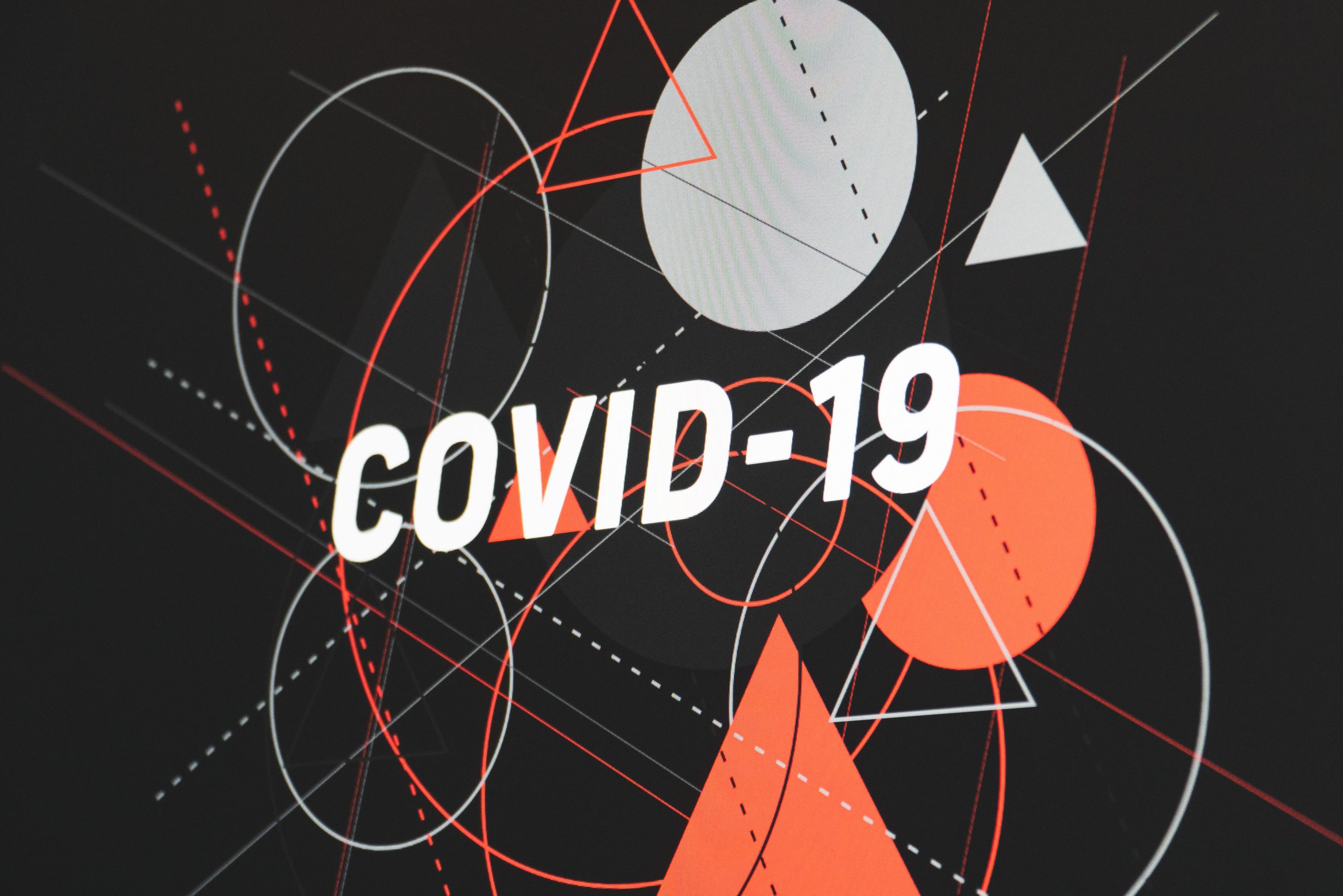 Ilustracja z napisem COVID-19