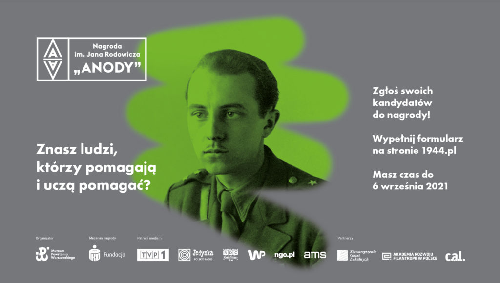 Plakat promujący nagrodę im. Anody