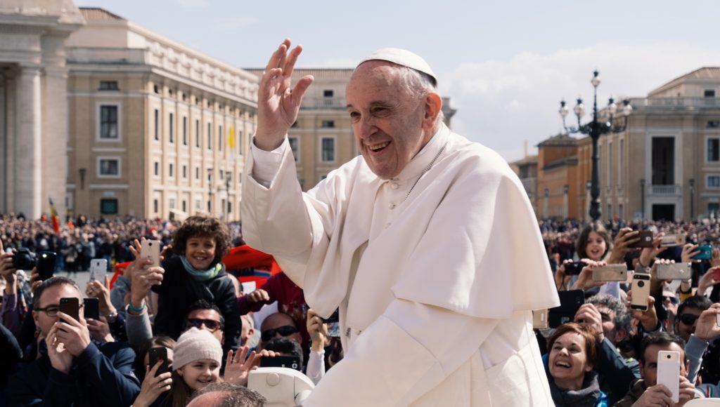 Papież Franciszek wśród wiernych