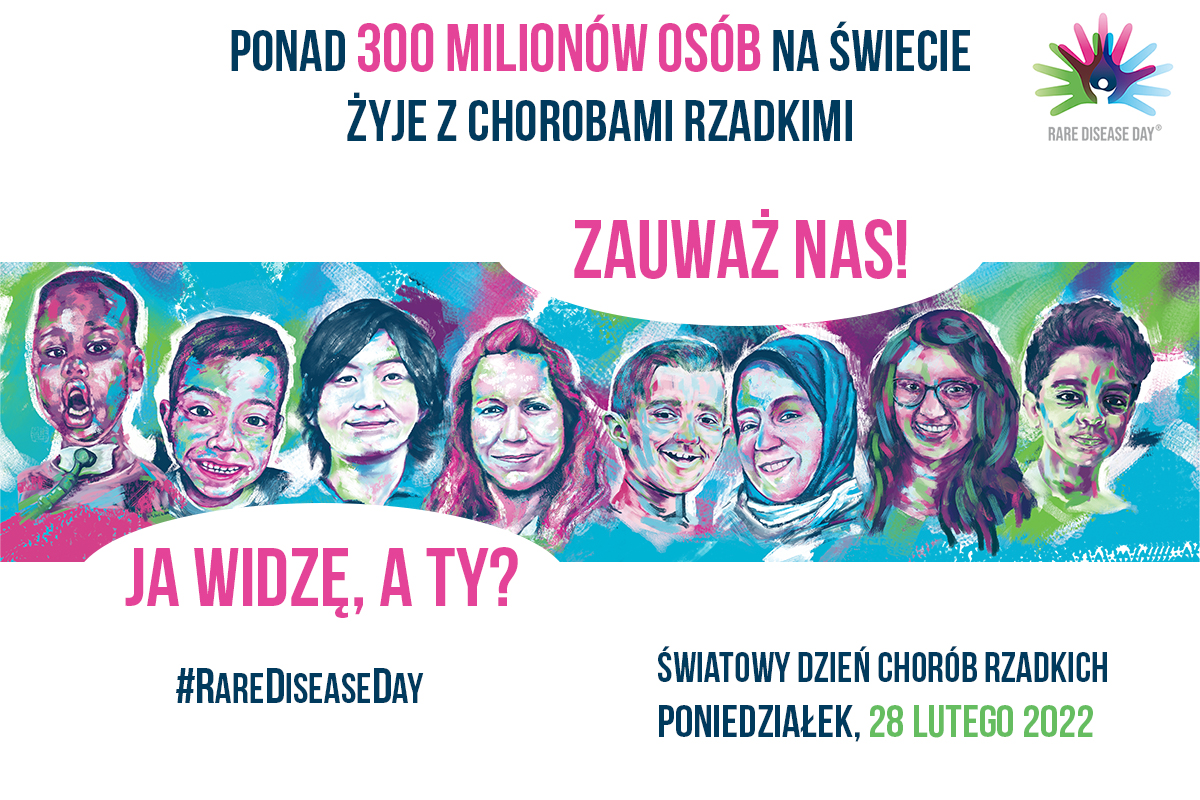 Plakat informacyjny dnia chorób rzadkich