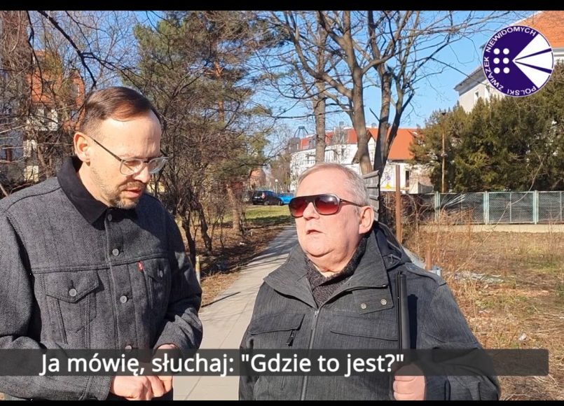 Kadr z filmu "Zrozumieć osoby z dysfunkcją wzroku