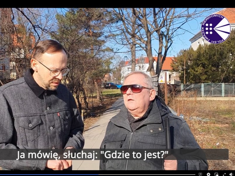 Kadr z filmu "Zrozumieć osoby z dysfunkcją wzroku