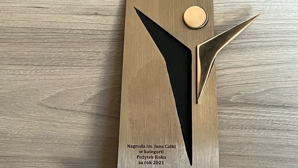 Statuetka nagrody w konkursie im. Jana Całka