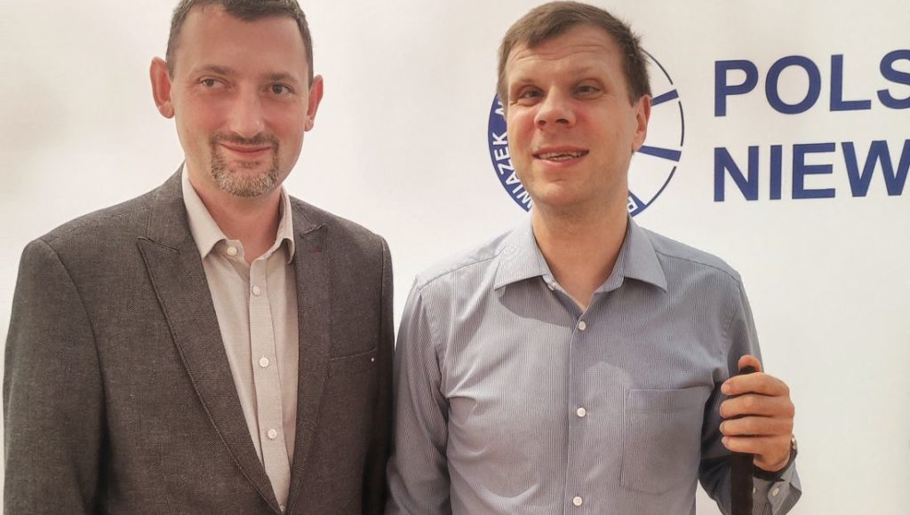 Na zdjęciu od lewej: Andrzej Brzeziński, prezes PZN oraz Lars Bosselmann, dyrektor wykonawczy EBU