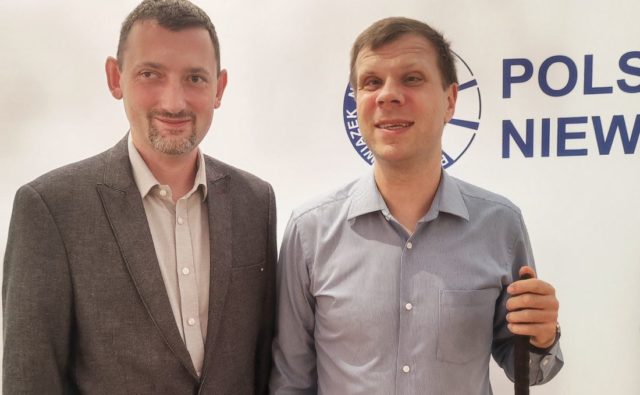 Na zdjęciu od lewej: Andrzej Brzeziński, prezes PZN oraz Lars Bosselmann, dyrektor wykonawczy EBU