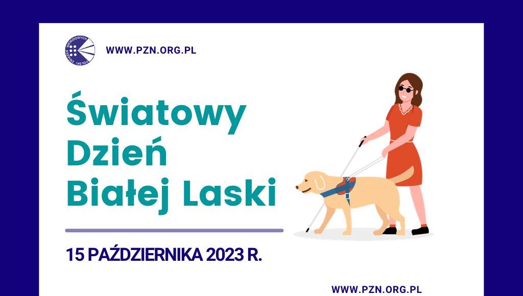 Plakat Światowy Dzień Białej Laski