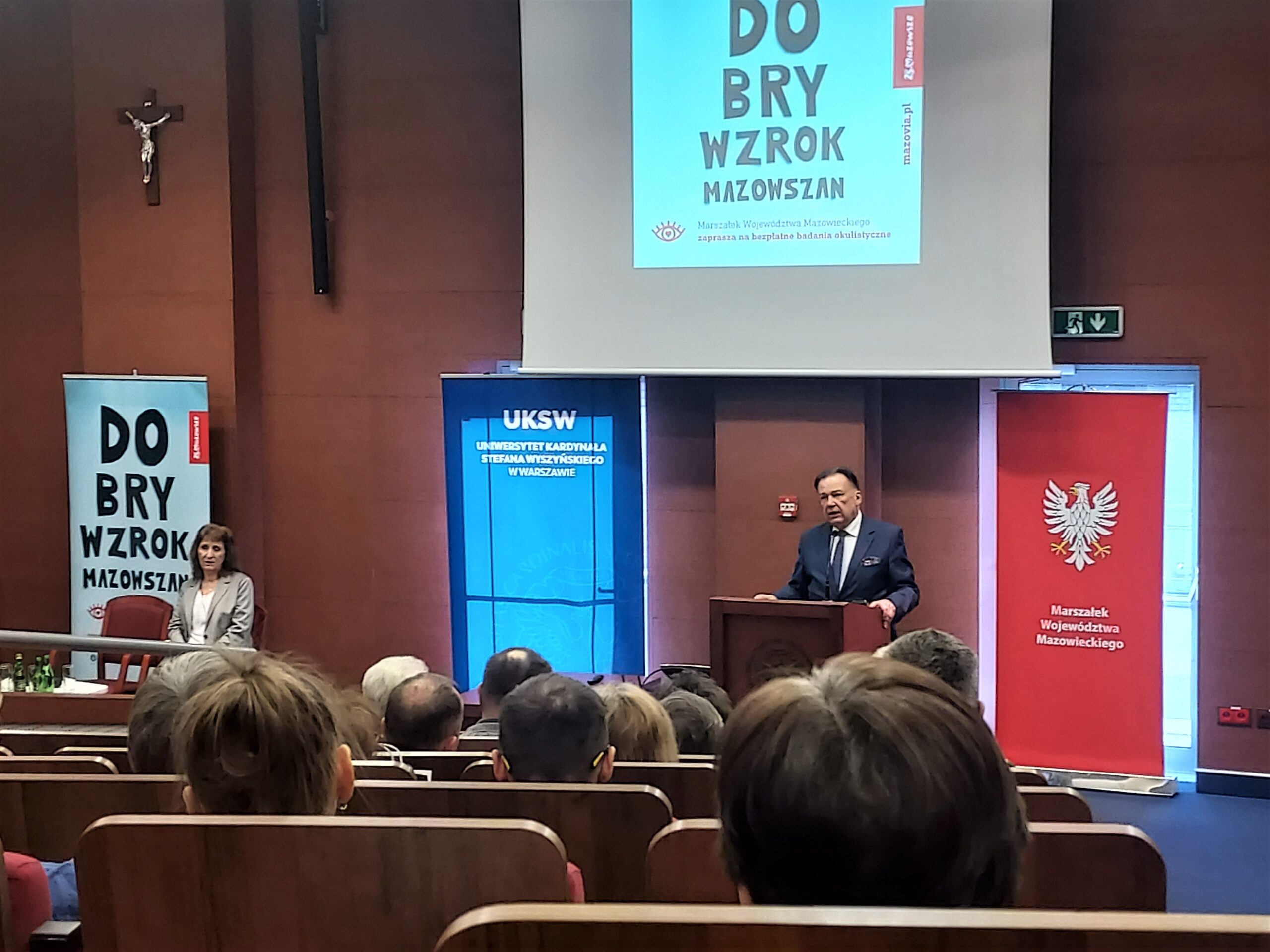 Marszałek Struzik otwiera konferencję i inauguruję projekt "O dobry wzrok Mazowszan".
