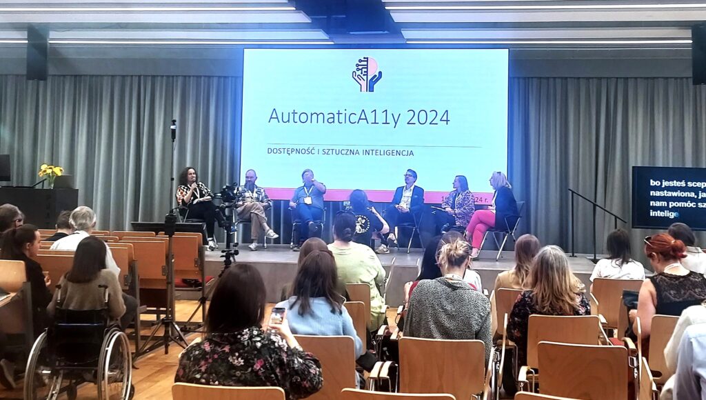 Dyskusja z ekspertami w trakcie konferencji "AutomaticA11y".