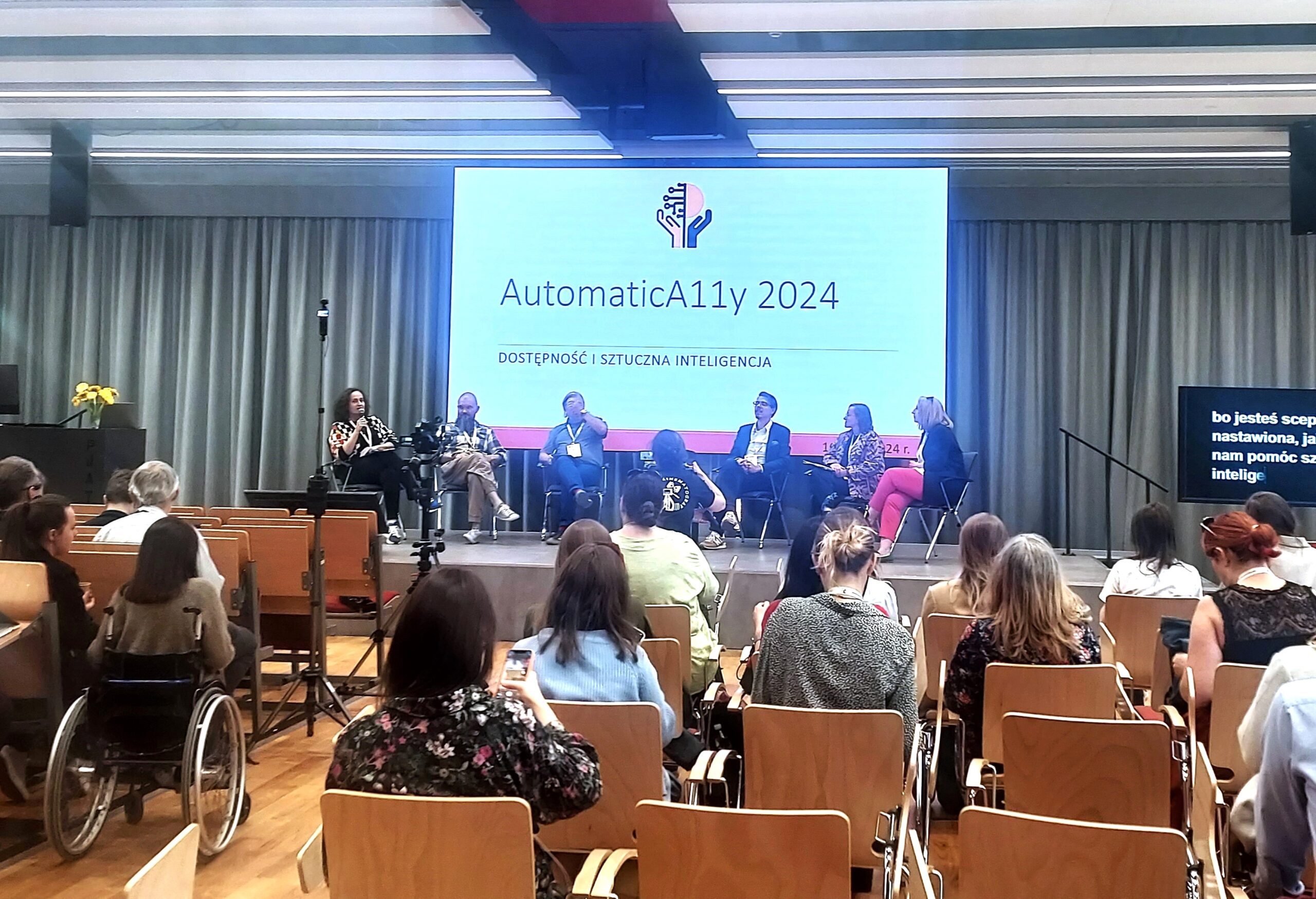 Dyskusja z ekspertami w trakcie konferencji "AutomaticA11y".