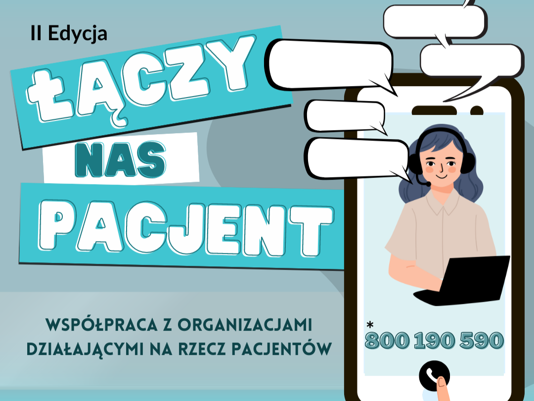 Grafika projektu "Łączy nas pacjent".