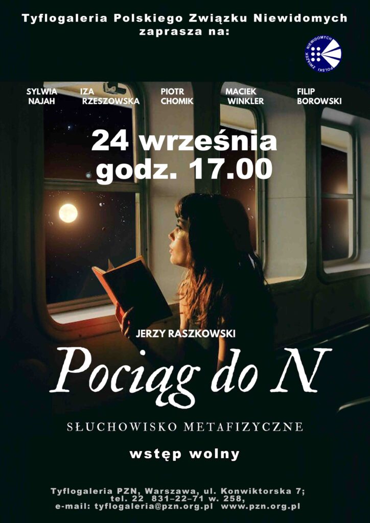 Plakat promujący słuchowisko.