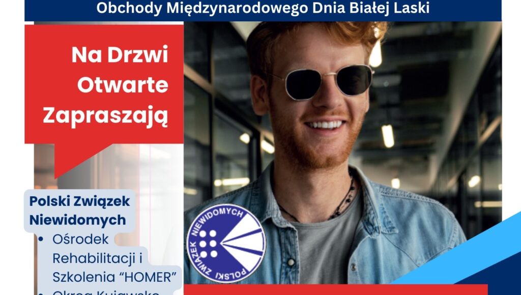 Plakat promujący Dzień Otwarty w Ośrodku Homer.