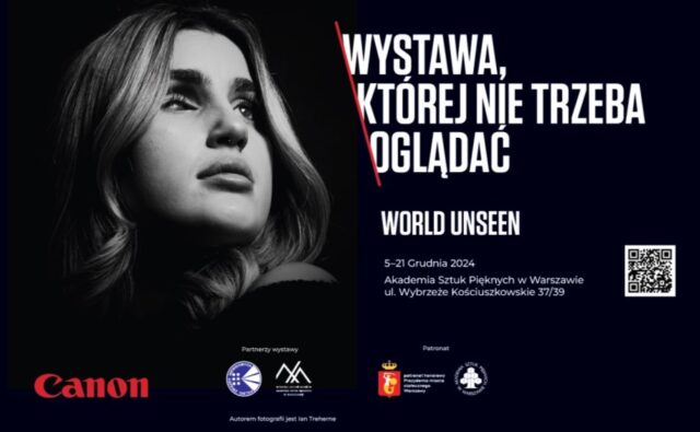 Plakat promujący wystawę World Unseen.