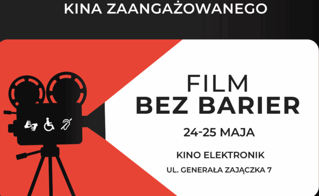 Plakat promujący II Przegląd Kina Zaangażowanego