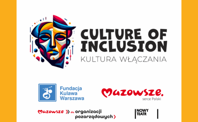 Plakat promujący projekt "Culture of inclusion".