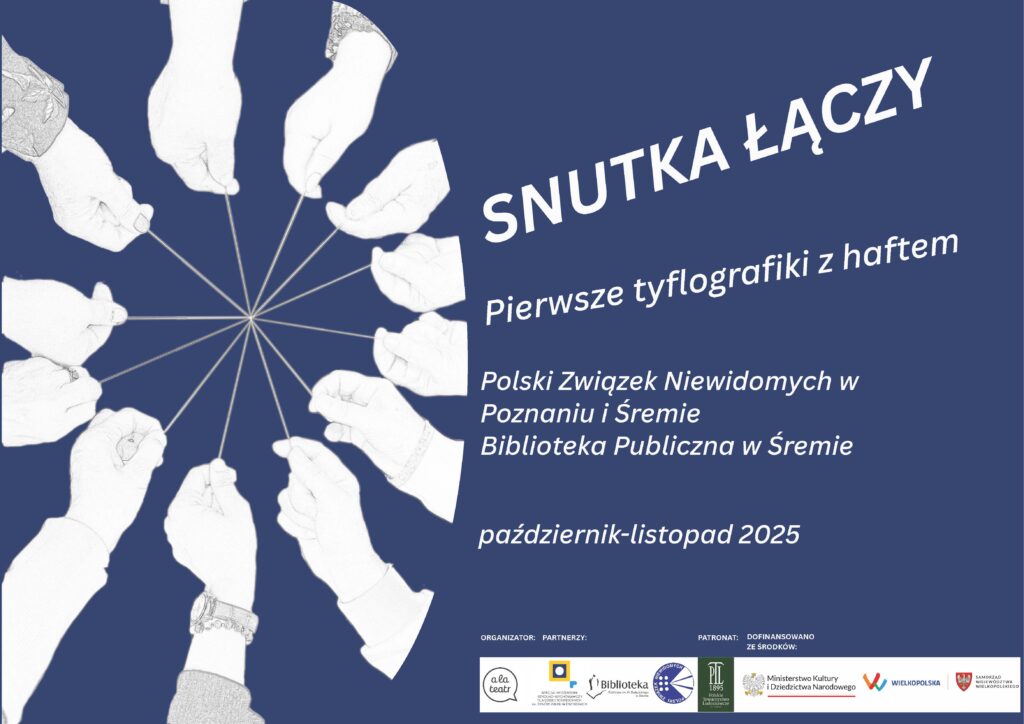 Plakat wystawy "Snutka łączy".