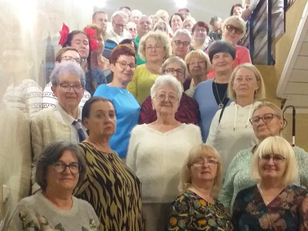 Uczestnicy szkolenia w ośrodku PZN "Klimczok".