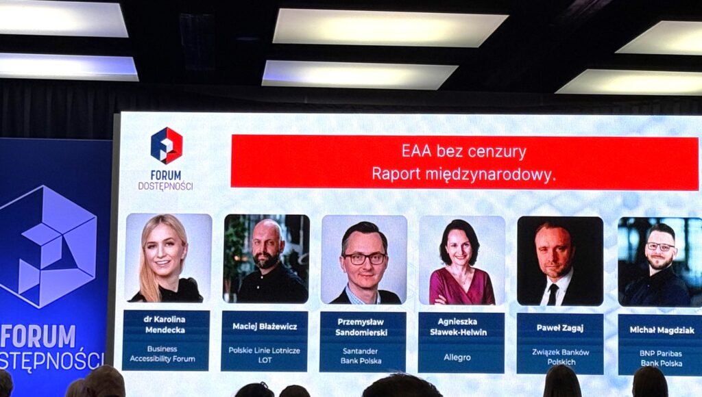 Dyskusja prowadzona na Forum Dostępności w Poznaniu.