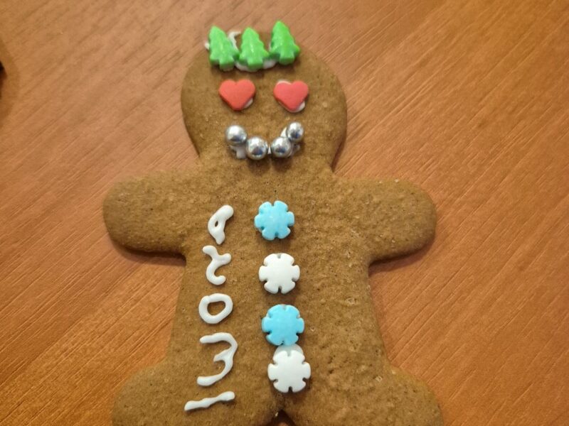 Pierniczek wykonany przez uczestnika projektu.