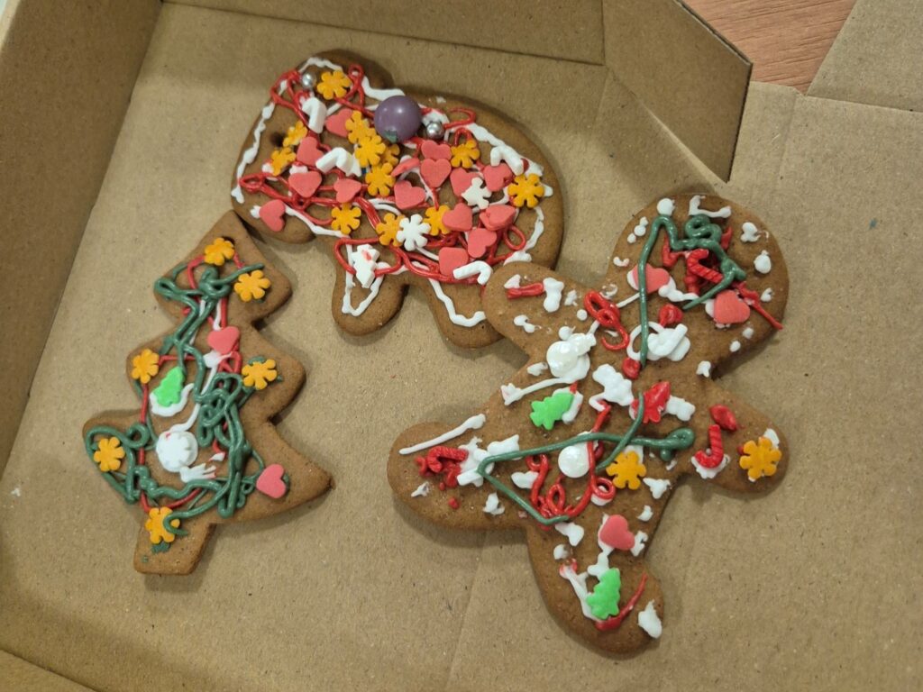 Pierniczki wykonane przez uczestników projektu.