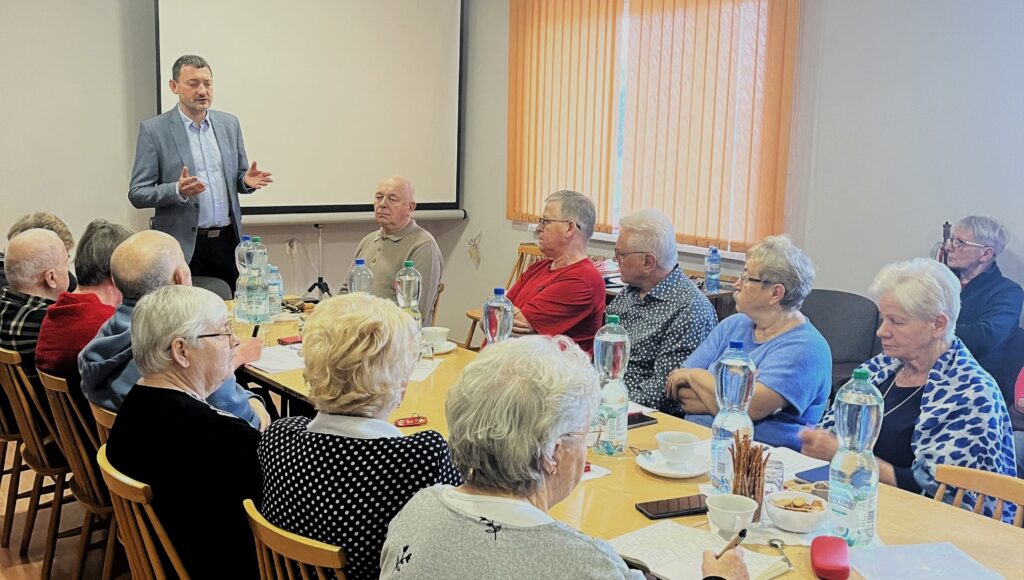 Prezes ZG PZN spotkał się z uczestnikami szkolenia dla diabetyków w Ośrodku PZN w Ciechocinku.