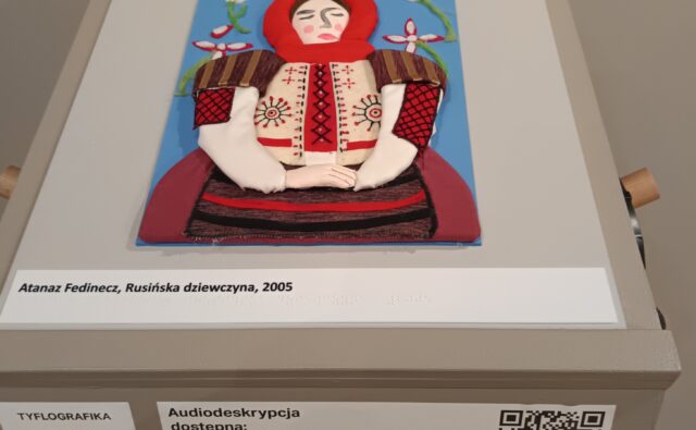 Tyflografika obrazu prezentowanego w Muzeum Etnograficznym w Warszawie.