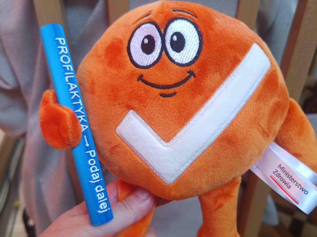 Profiś - maskotka kampanii edukacyjnej.