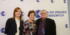 M.Janaczek,M.Pacholec,,S.Schubert w tle ścianka promocyjna PZN